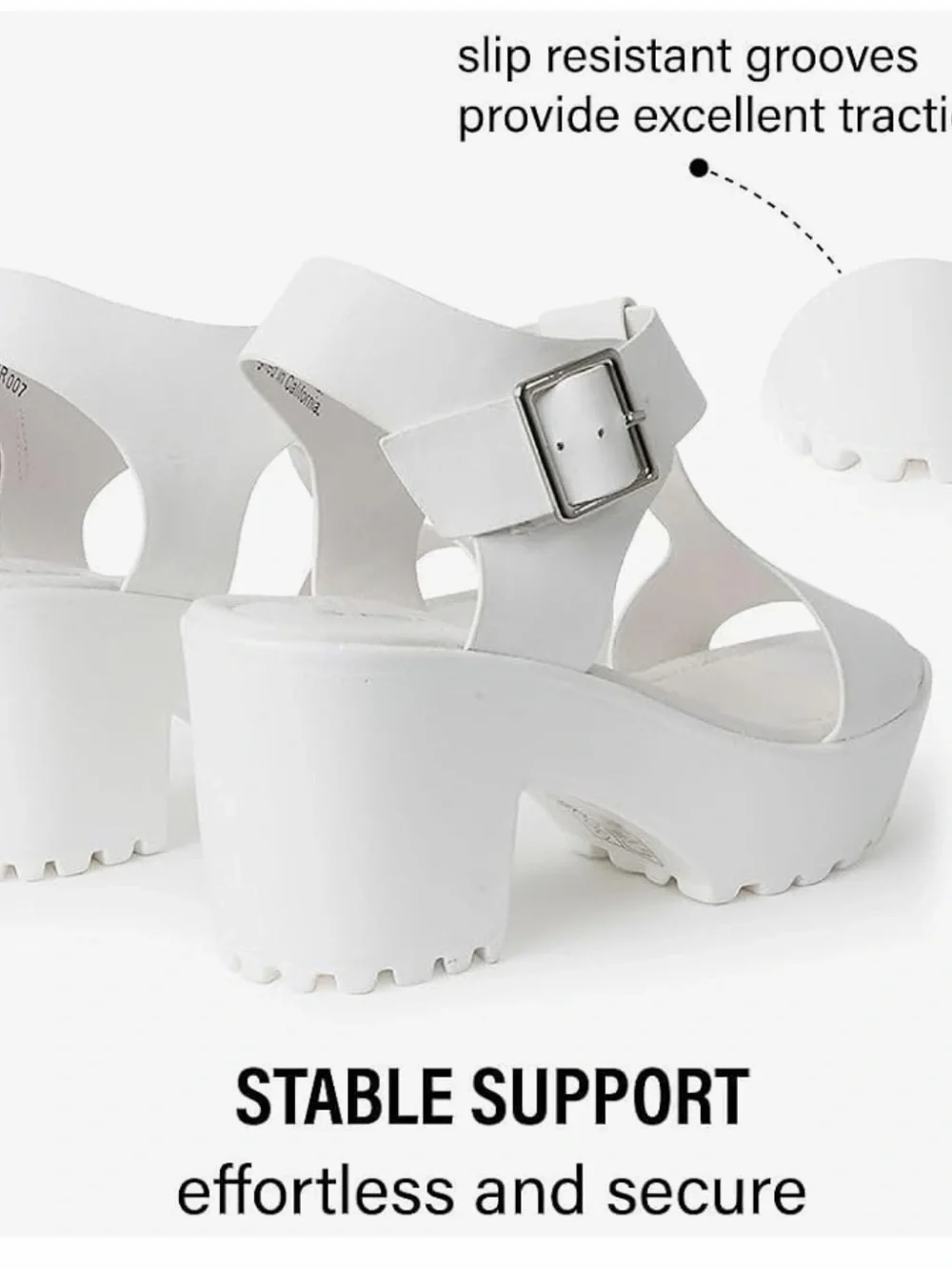 White Platform Sandals BNWOT